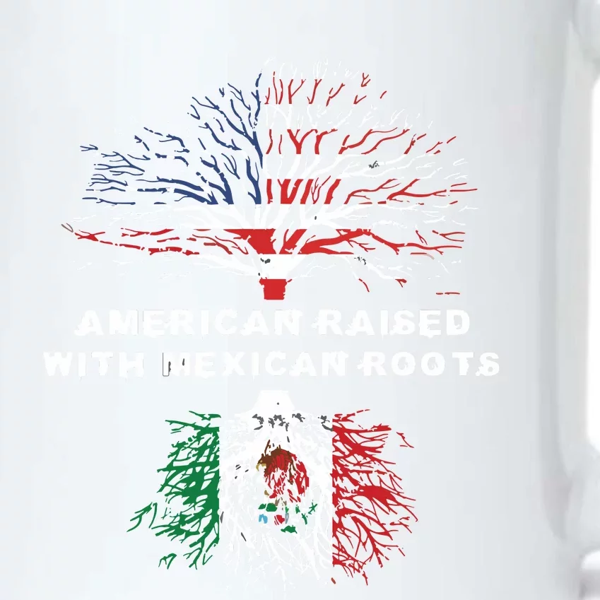 American Raised With Mexican Roots Mexico Black Color Changing Mug