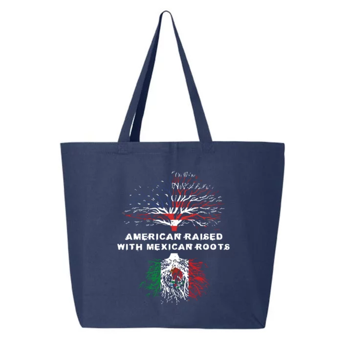 American Raised With Mexican Roots Mexico 25L Jumbo Tote