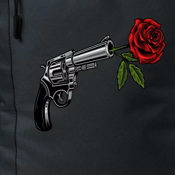 A Revolver With A Rose For Gun Lovers 2nd Adt 2a Gift Daily Commute Backpack