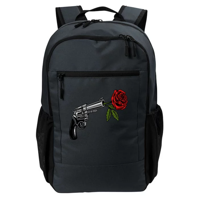 A Revolver With A Rose For Gun Lovers 2nd Adt 2a Gift Daily Commute Backpack