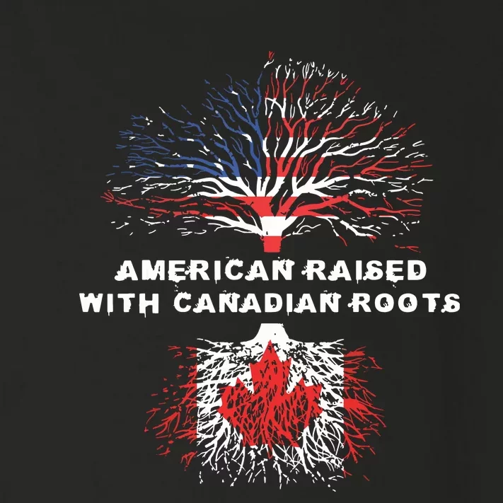 American Raised With Canadian Roots Canada Toddler Long Sleeve Shirt