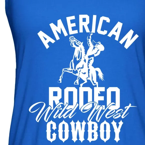 American Rodeo Wild West Cowboy Western Howdy Gift Ladies Essential Flowy Tank