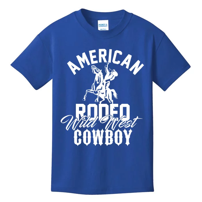 American Rodeo Wild West Cowboy Western Howdy Gift Kids T-Shirt