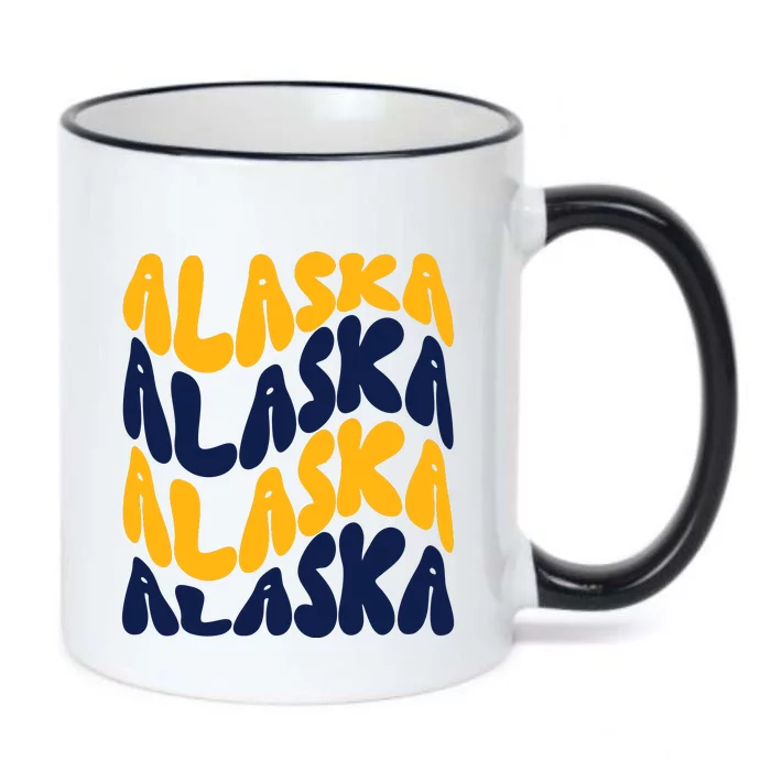 Alaska Retro Wave Black Color Changing Mug