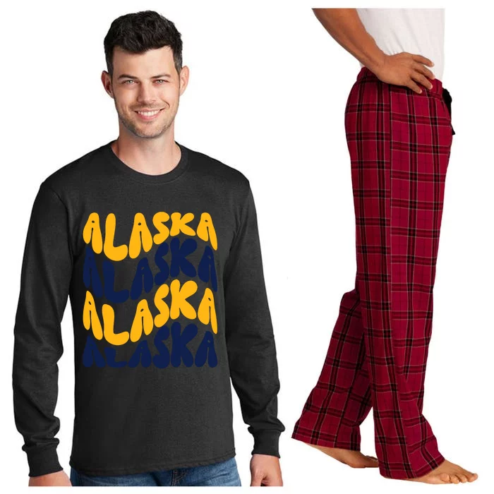 Alaska Retro Wave Long Sleeve Pajama Set