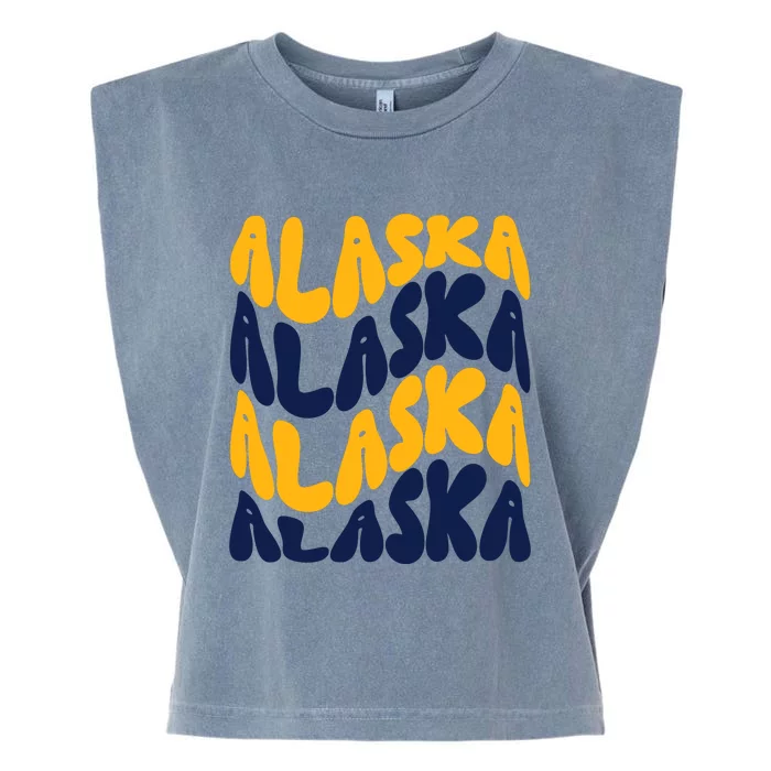 Alaska Retro Wave Garment-Dyed Women's Muscle Tee