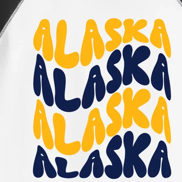 Alaska Retro Wave Toddler Fine Jersey T-Shirt