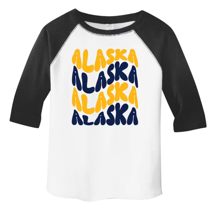 Alaska Retro Wave Toddler Fine Jersey T-Shirt