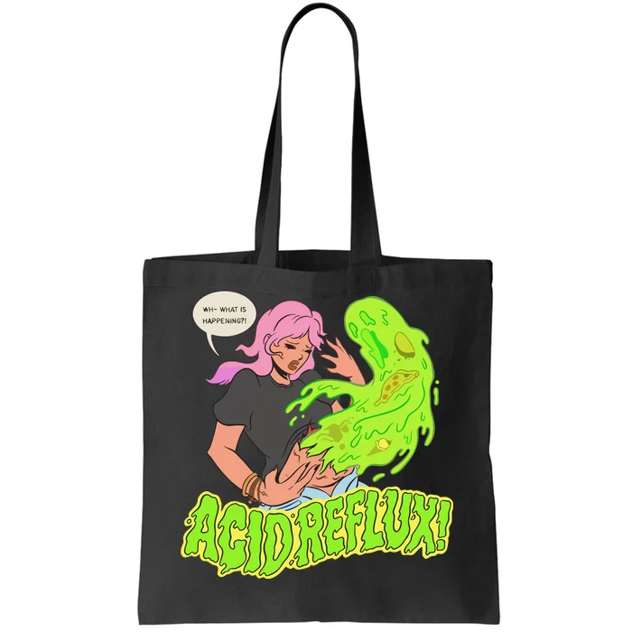 Acid Reflux Wh What Is Happening Tote Bag