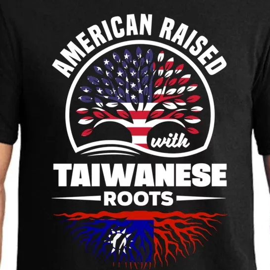 American Raised With Taiwanese Roots Taiwan Taiwanese Flag Gift Pajama Set