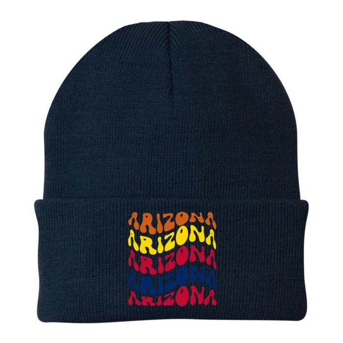 Arizona Retro Wave Knit Cap Winter Beanie