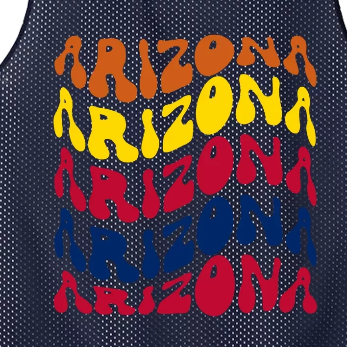 Arizona Retro Wave Mesh Reversible Basketball Jersey Tank