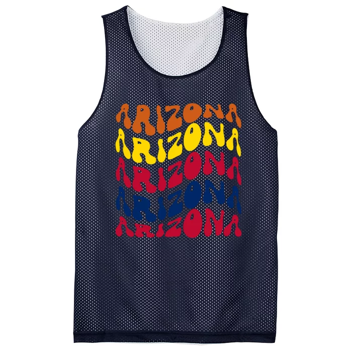 Arizona Retro Wave Mesh Reversible Basketball Jersey Tank