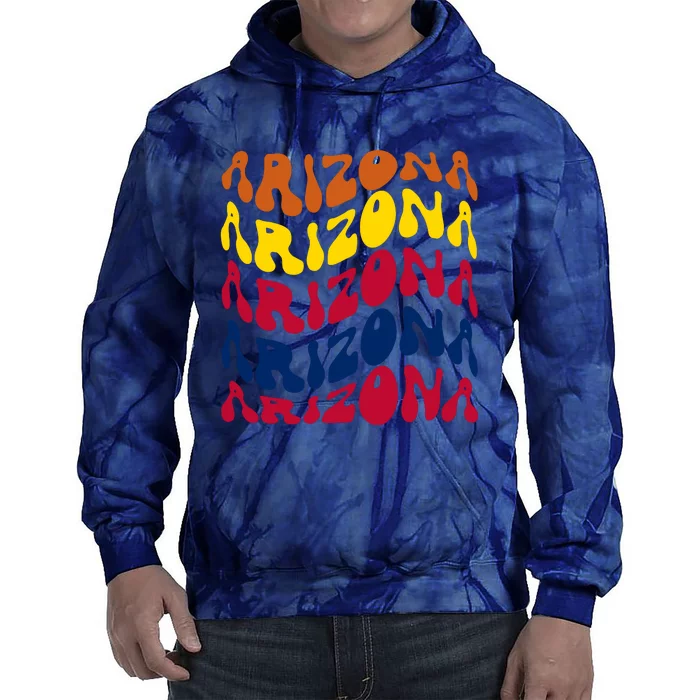 Arizona Retro Wave Tie Dye Hoodie