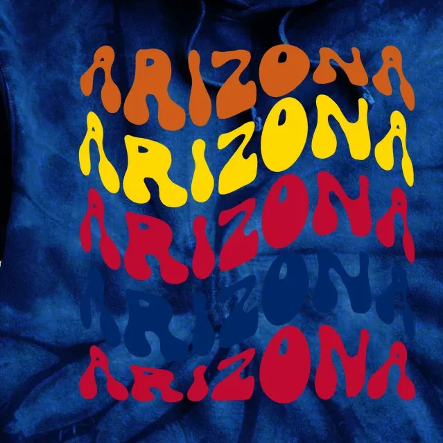 Arizona Retro Wave Tie Dye Hoodie