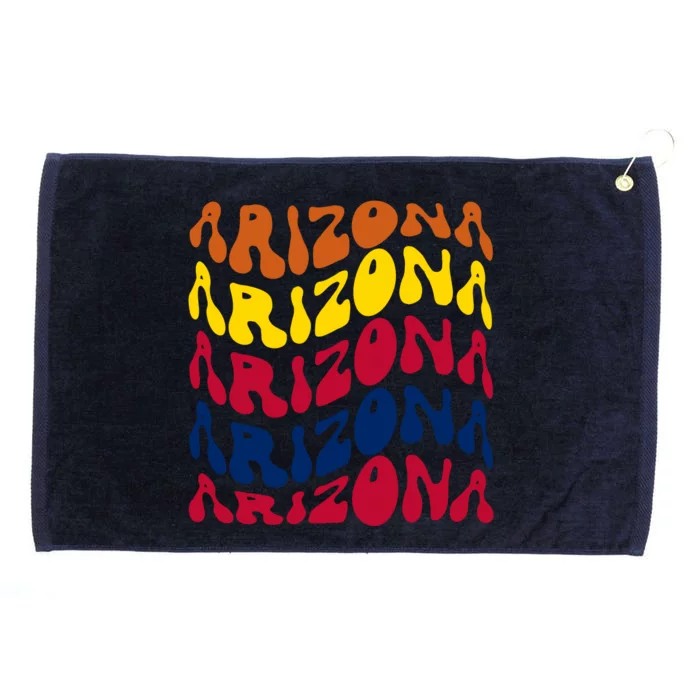 Arizona Retro Wave Grommeted Golf Towel