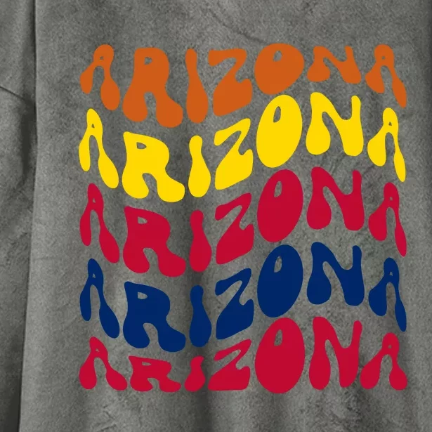 Arizona Retro Wave Hooded Wearable Blanket