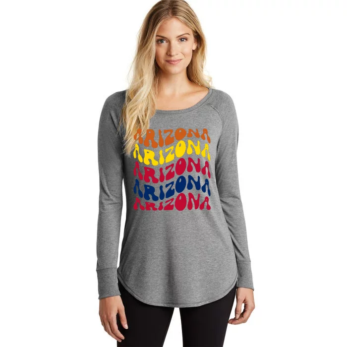 Arizona Retro Wave Women's Perfect Tri Tunic Long Sleeve Shirt