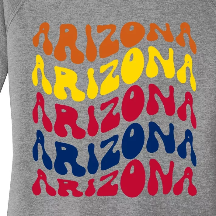 Arizona Retro Wave Women's Perfect Tri Tunic Long Sleeve Shirt