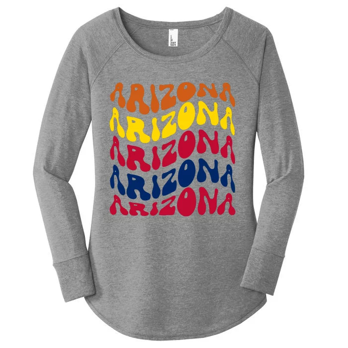 Arizona Retro Wave Women's Perfect Tri Tunic Long Sleeve Shirt