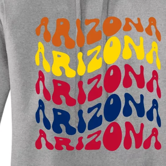 Arizona Retro Wave Women's Pullover Hoodie