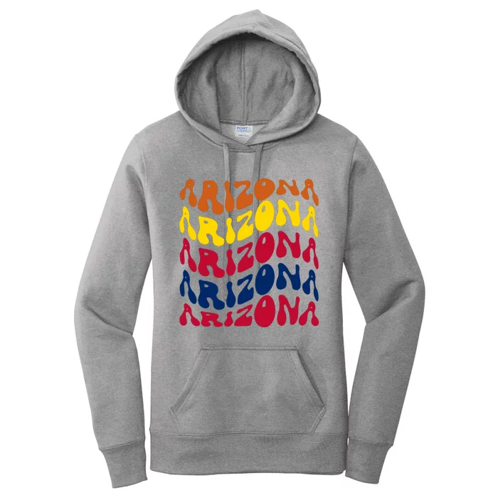 Arizona Retro Wave Women's Pullover Hoodie