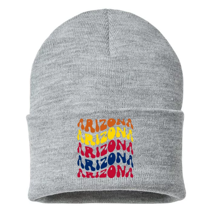 Arizona Retro Wave Sustainable Knit Beanie