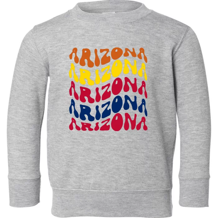 Arizona Retro Wave Toddler Sweatshirt