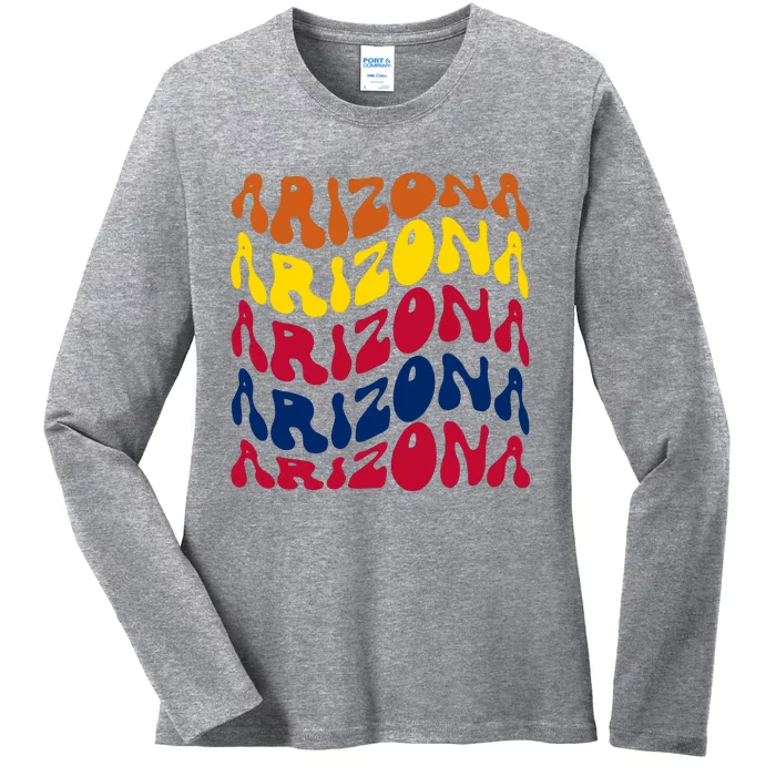 Arizona Retro Wave Ladies Long Sleeve Shirt