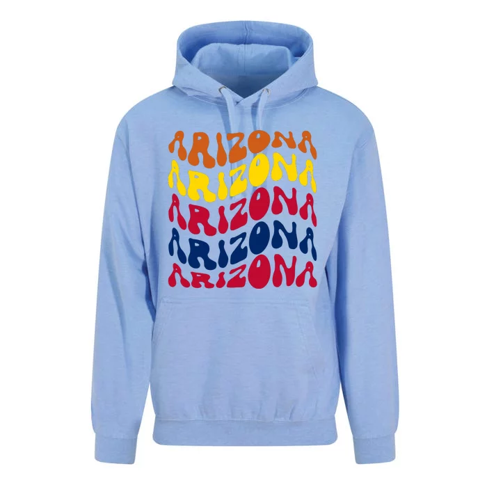 Arizona Retro Wave Unisex Surf Hoodie