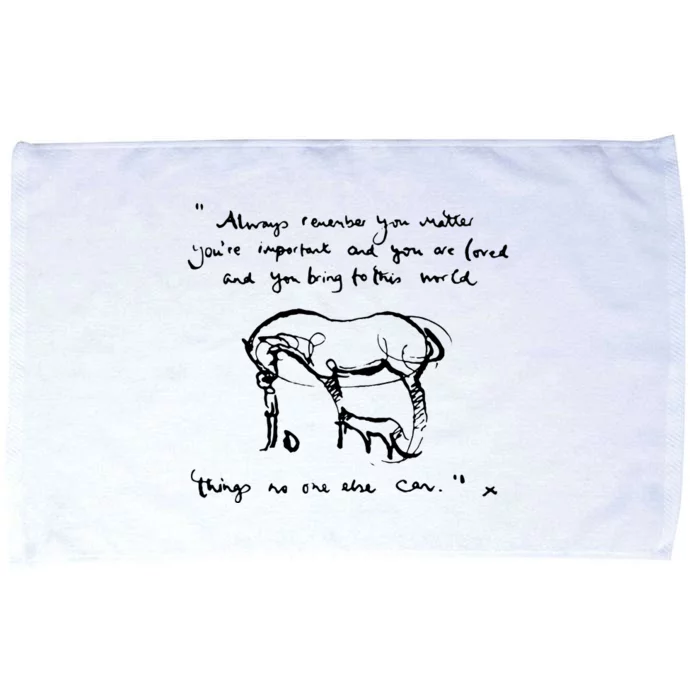 Always Remember You Are Important And Loved Quote Microfiber Hand Towel