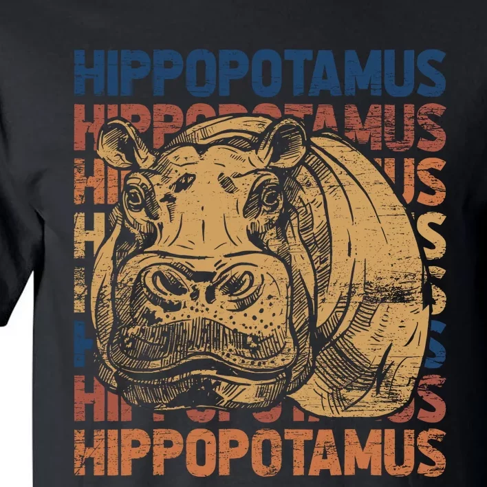 Animal Rights Zookeeper Africa Gift Idea Hippo Tall T-Shirt