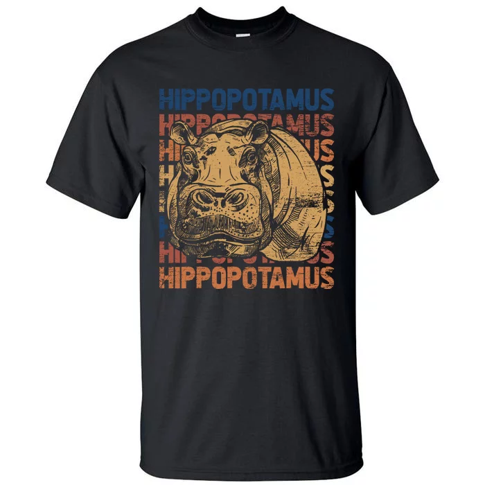 Animal Rights Zookeeper Africa Gift Idea Hippo Tall T-Shirt