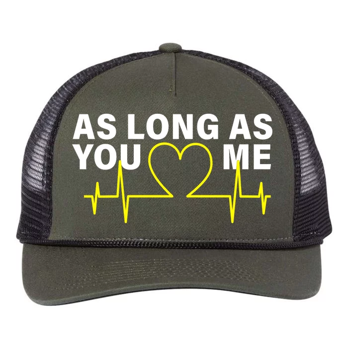 As Long As You Love Me Retro Rope Trucker Hat Cap