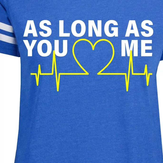 As Long As You Love Me Enza Ladies Jersey Football T-Shirt