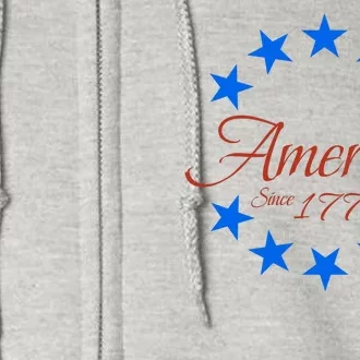 American Since 1776 We The People 1776 Patriotic American Conservative Full Zip Hoodie