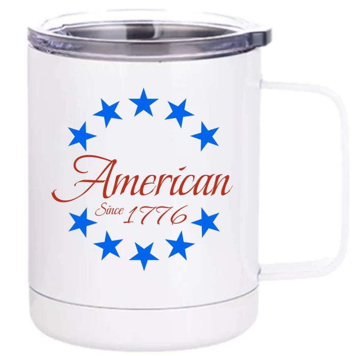 American Since 1776 We The People 1776 Patriotic American Conservative Front & Back 12oz Stainless Steel Tumbler Cup