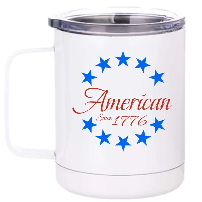 American Since 1776 We The People 1776 Patriotic American Conservative Front & Back 12oz Stainless Steel Tumbler Cup