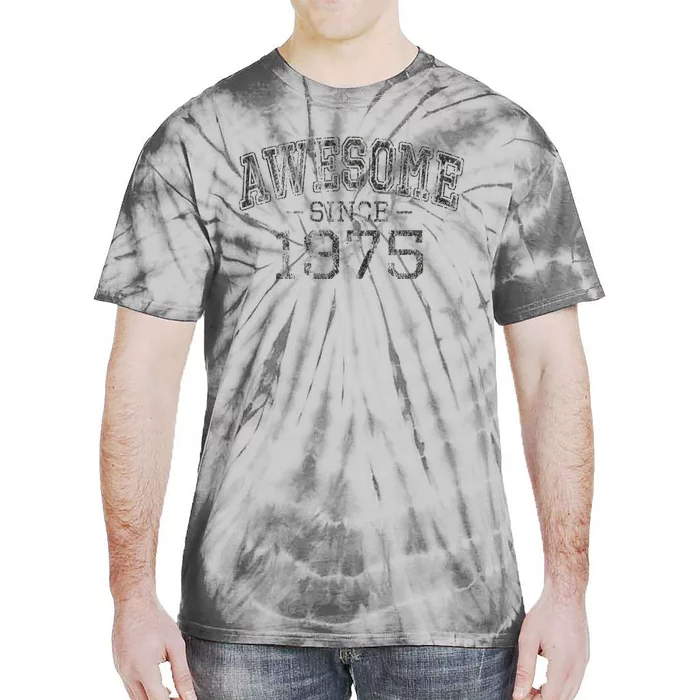 Awesome Since 1975 Vintage Style Born In 1975 Birthday Gift Tie-Dye T-Shirt