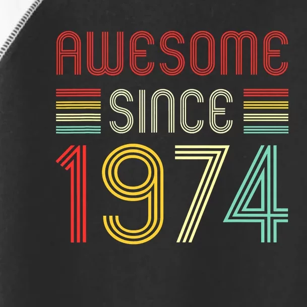 Awesome Since 1974 49th Birthday 49 Year Old Toddler Fine Jersey T-Shirt