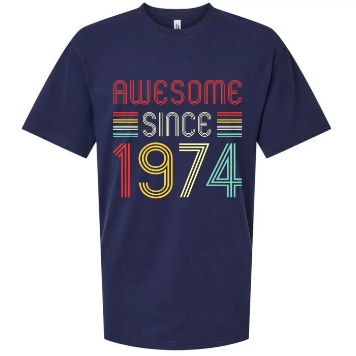 Awesome Since 1974 49th Birthday 49 Year Old Sueded Cloud Jersey T-Shirt