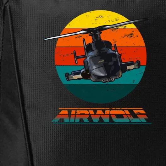 Airwolf Sunset 1980s Retro City Backpack