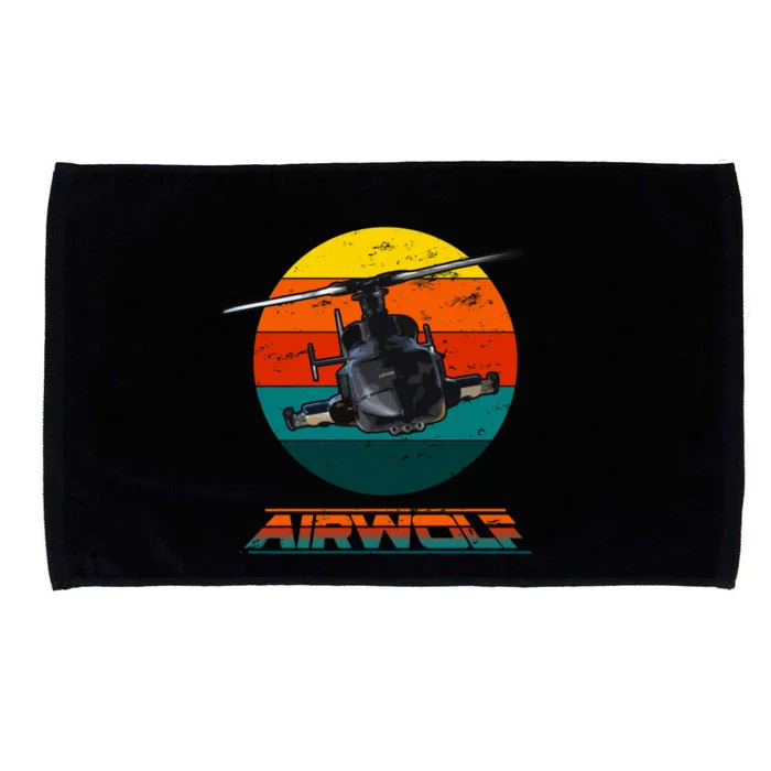 Airwolf Sunset 1980s Retro Microfiber Hand Towel