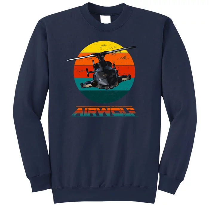 Airwolf Sunset 1980s Retro Sweatshirt