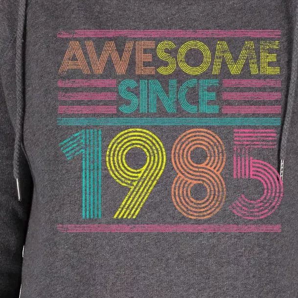 Awesome Since 1985 37th Birthday Present Gifts 37 Years Old Womens Funnel Neck Pullover Hood