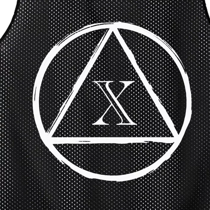 AA Sobriety 10 Yr Abstinence 10 Years Sober Anniversary Gift Mesh Reversible Basketball Jersey Tank