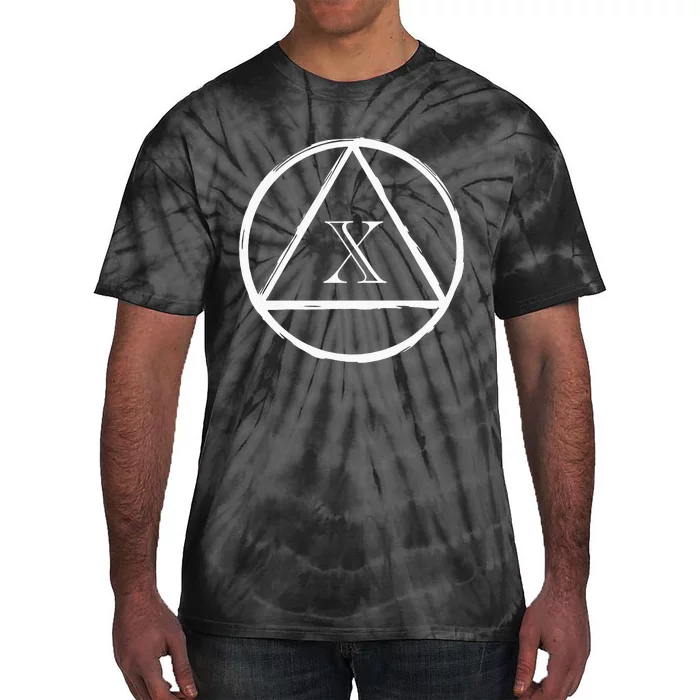 AA Sobriety 10 Yr Abstinence 10 Years Sober Anniversary Gift Tie-Dye T-Shirt