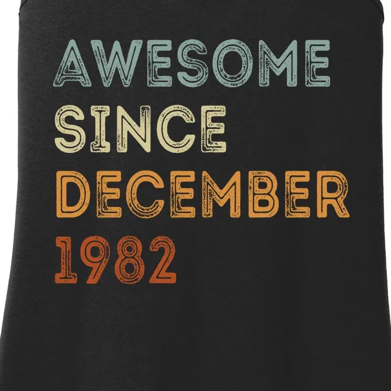 Awesome Since 1982 December Birthday 40 Years Old Ladies Essential Tank