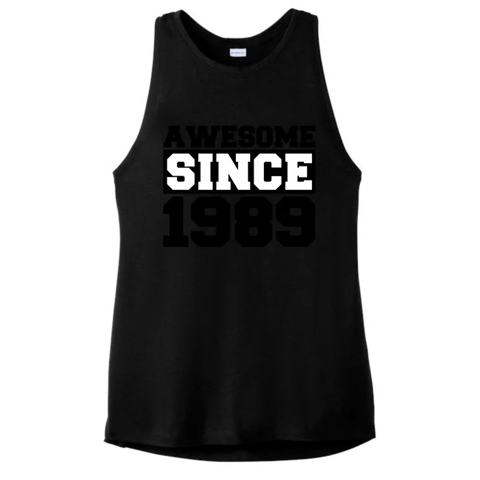 Awesome Since 1989 Ladies Tri-Blend Wicking Tank