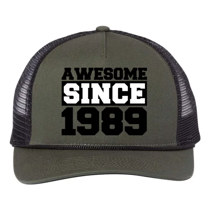 Awesome Since 1989 Retro Rope Trucker Hat Cap